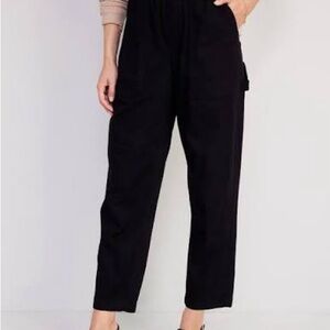 NWT Old Navy Women’s Black High-Waisted Pulla Utility Pants